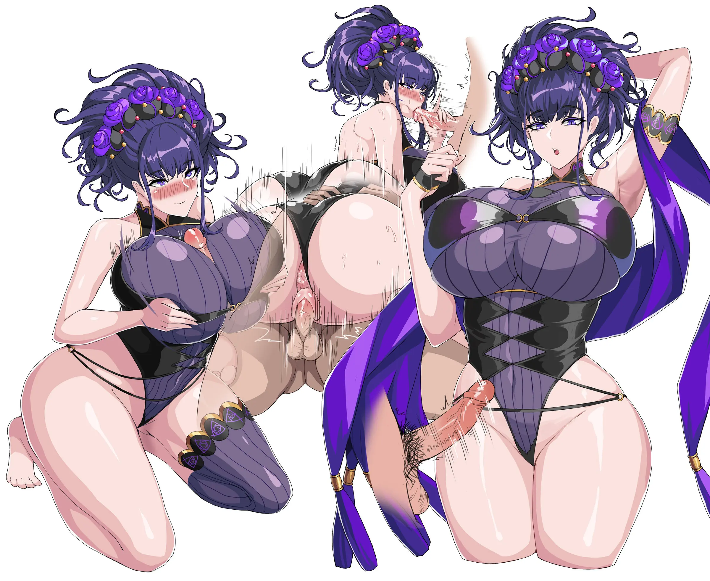 FGO 토모에고젠, 셋쇼인 키아라, 시키부 (Decensored)